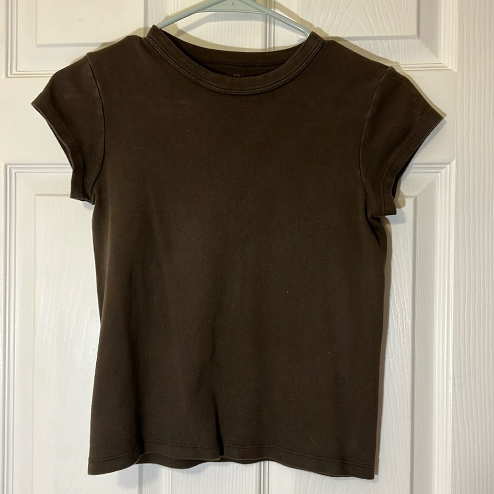 brandy melville brown tee